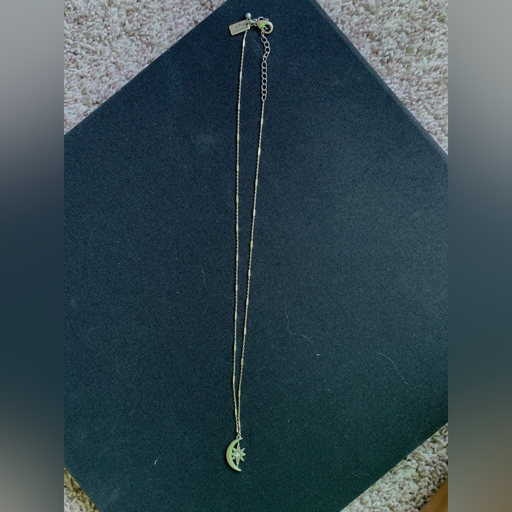American Eagle Outfitters Silver Moon Necklace